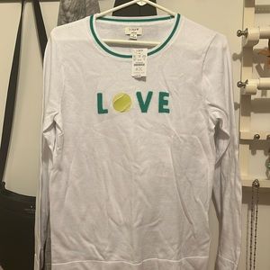 J Crew Factory Love Tennis Sweater